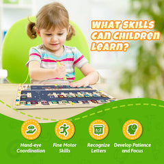 NOWRICH Alphabet magnets and cars close-up showcase durable pieces for long-lasting learning.