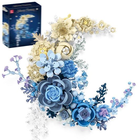 Noziaa Eternal Flower Moon model building blocks for a vibrant desktop centerpiece