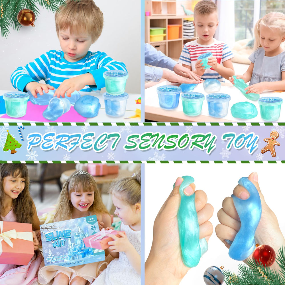 NPNE kids playing with slime promotes focus and stress relief.