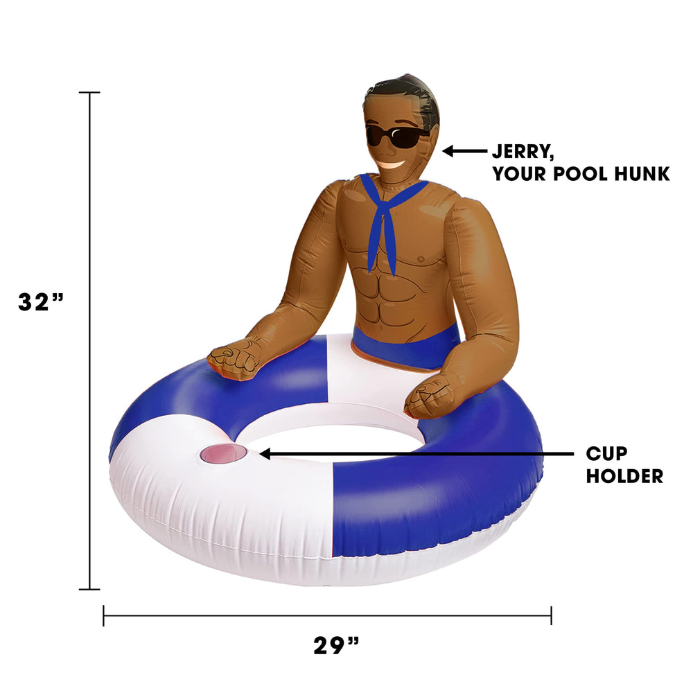 NPW Jerry inflatable pool float inflates quickly for easy setup