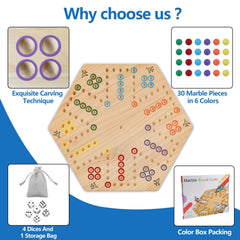NRZSSN Wahoo marble pieces showcase bright colors for easy visibility