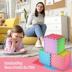 Nuanchu soft EVA foam puzzle mats are easy to wipe clean after play