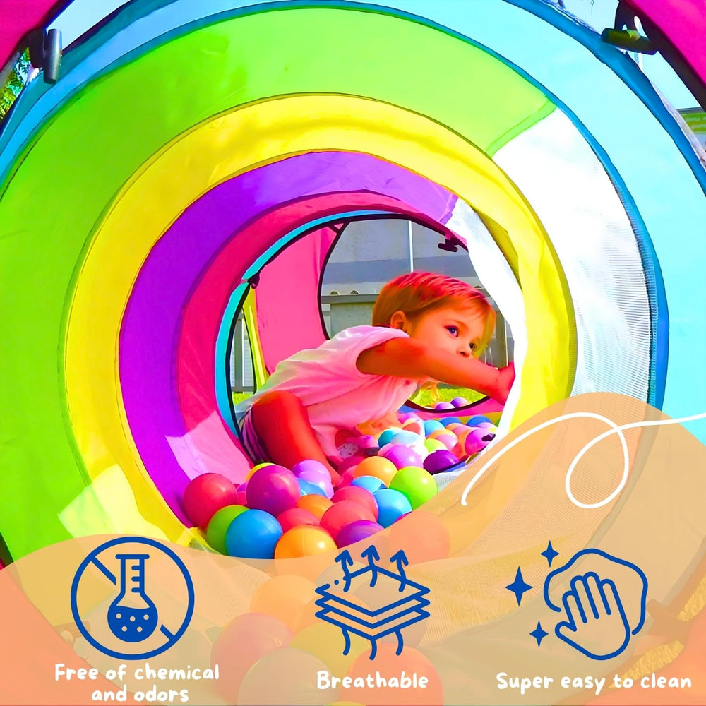 NUBUNI indoor-outdoor-use tent supports flexible play spaces.