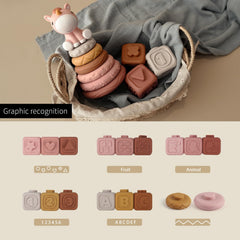 Nueplay ring with waves texture encouraging grasping and sensory curiosity
