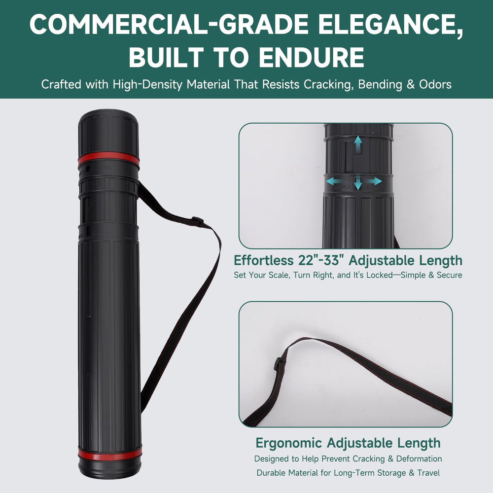 Nugnurt poker mat rolled in its tube for easy transport