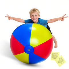 Nujzuir 28in beach ball front view for standout pool party fun