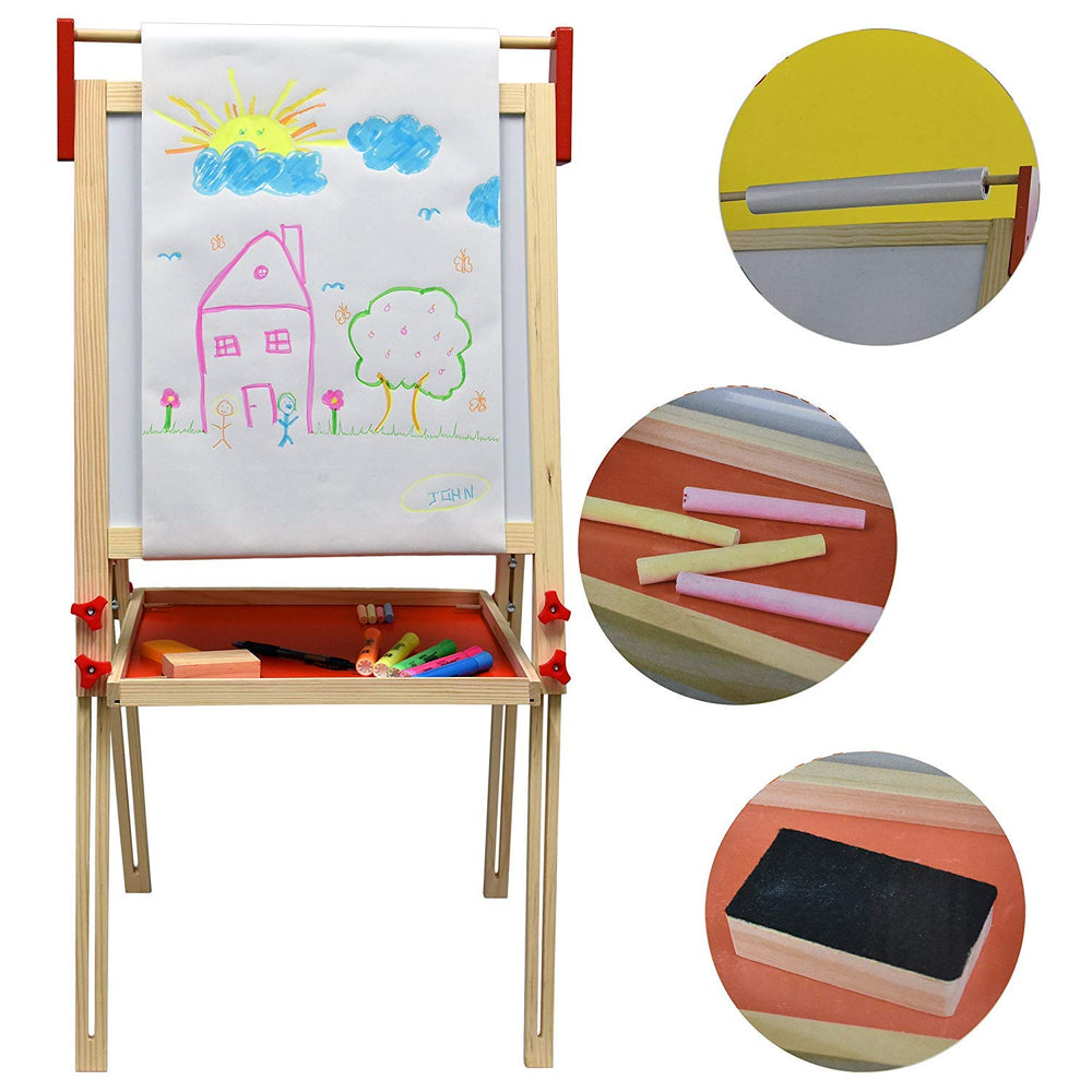 Durable wood design of Number 1 in Gadgets deluxe easel for lasting use