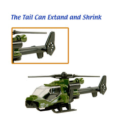 Nunkitoy attack helicopter 1:87, rotating joints for dynamic aviation scenarios and dexterity.