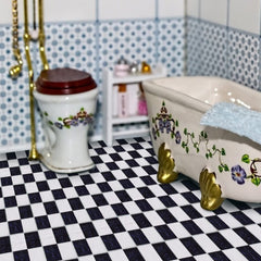 NUOBESTY doll house floor sheet—smooth finish adds charm to tiny spaces.