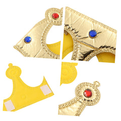 NUOBESTY Golden King Crown for cosplay with vibrant royal look