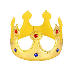 NUOBESTY Golden King Crown for Kids, 22-inch adjustable fit for birthday celebrations