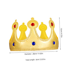 NUOBESTY Golden King Crown used as a birthday party photo prop