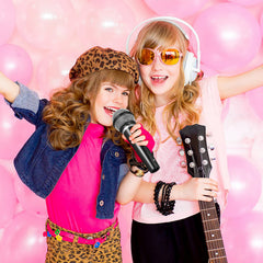 NUOBESTY plastic microphone prop with push-pull switch for pretend performances.