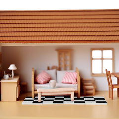 NUOBESTY wood floor sheets miniature—stable base for tabletops and displays.