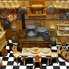 NUOBESTY wooden dollhouse flooring—easy-to-place planks for quick setup.