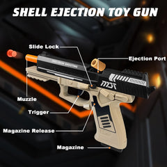 NUOLPIOM shell cartridge demonstrates realistic loading for authentic play.