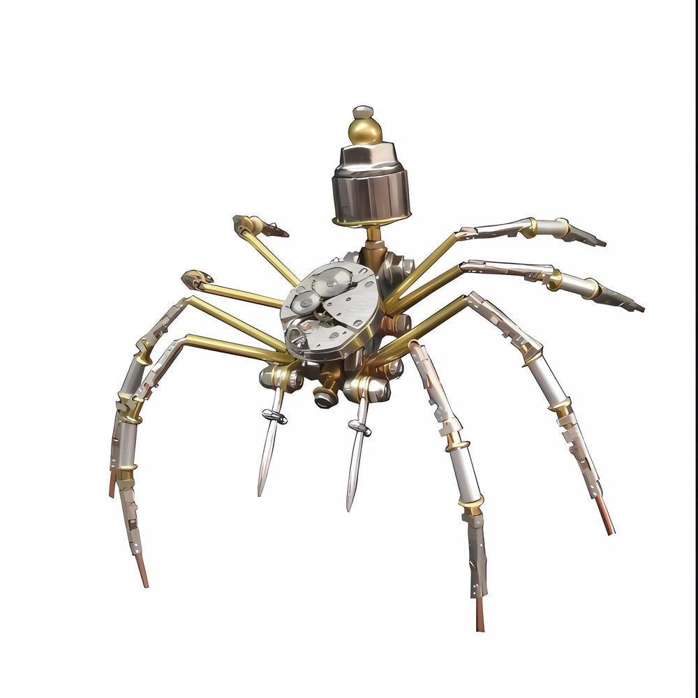 NUOSHANZS mechanical spider model side view highlights slim profile and precise gear alignment for smooth operation