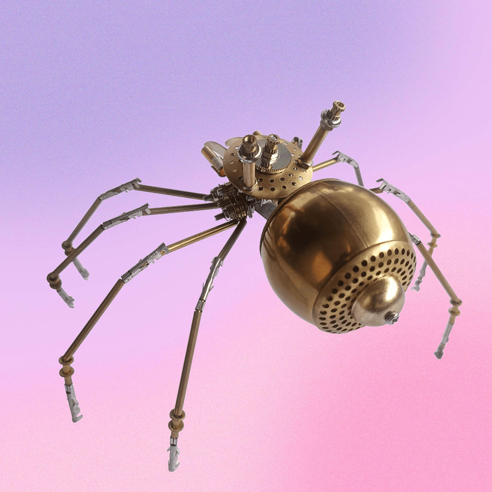 NUOSHANZS Steampunk Golden Spider variety insects, collectors can expand displays