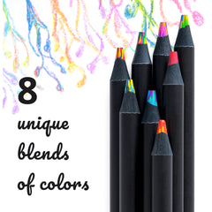 Nutty Toys Jumbo Rainbow Pencils in hand creating bold expressive lines