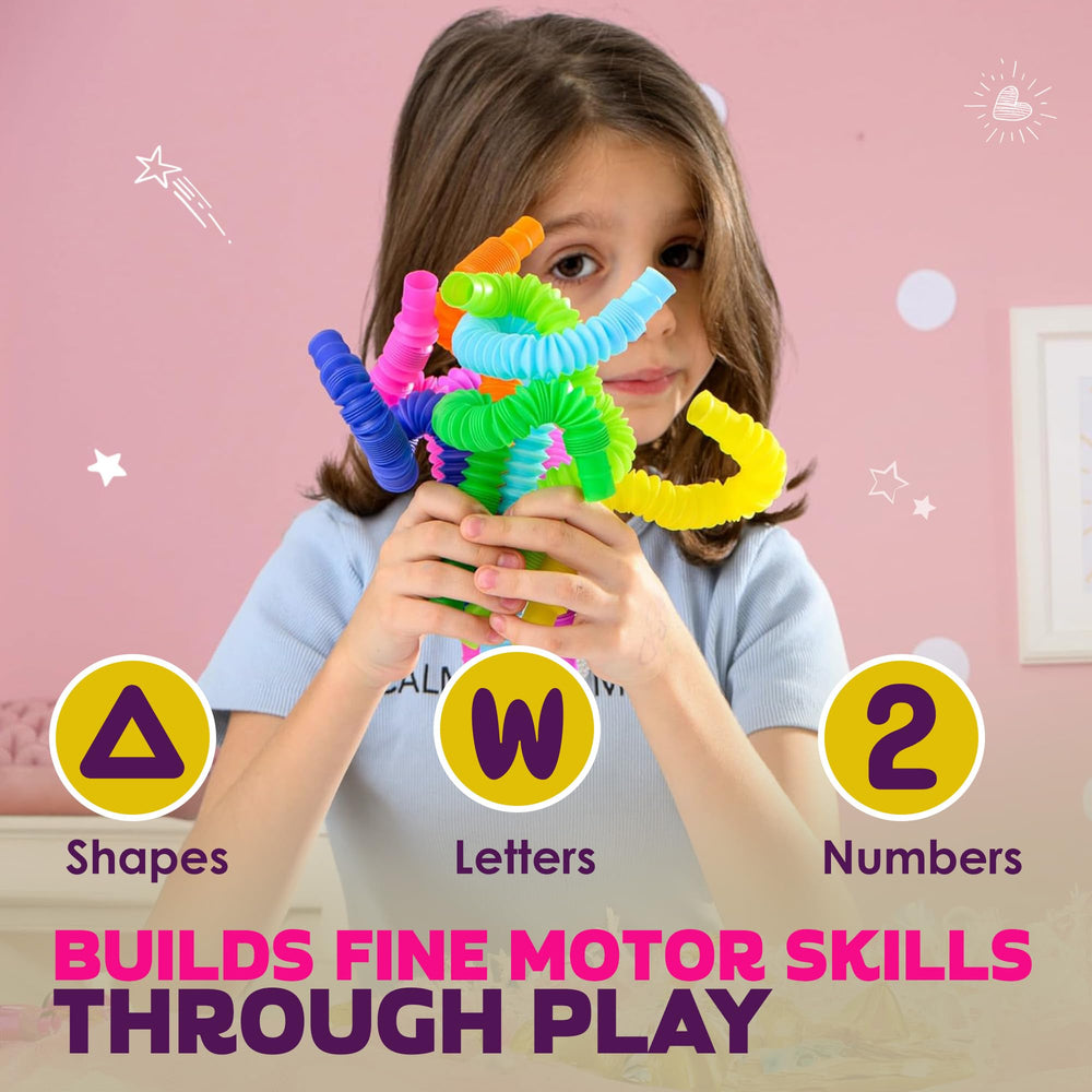 Nutty Toys Mini Pop Tubes offer calming sensory sounds for focus
