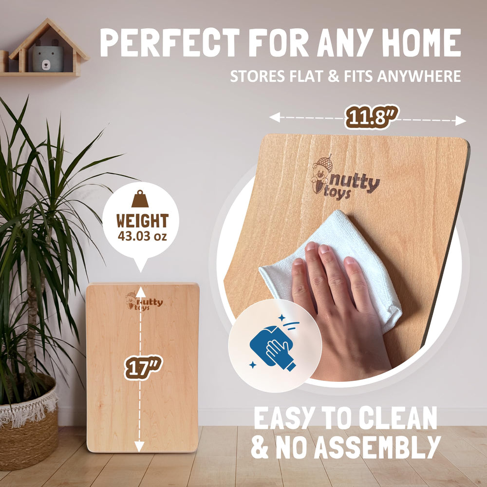Nutty Toys Wobble Board used by an adult for balance practice.