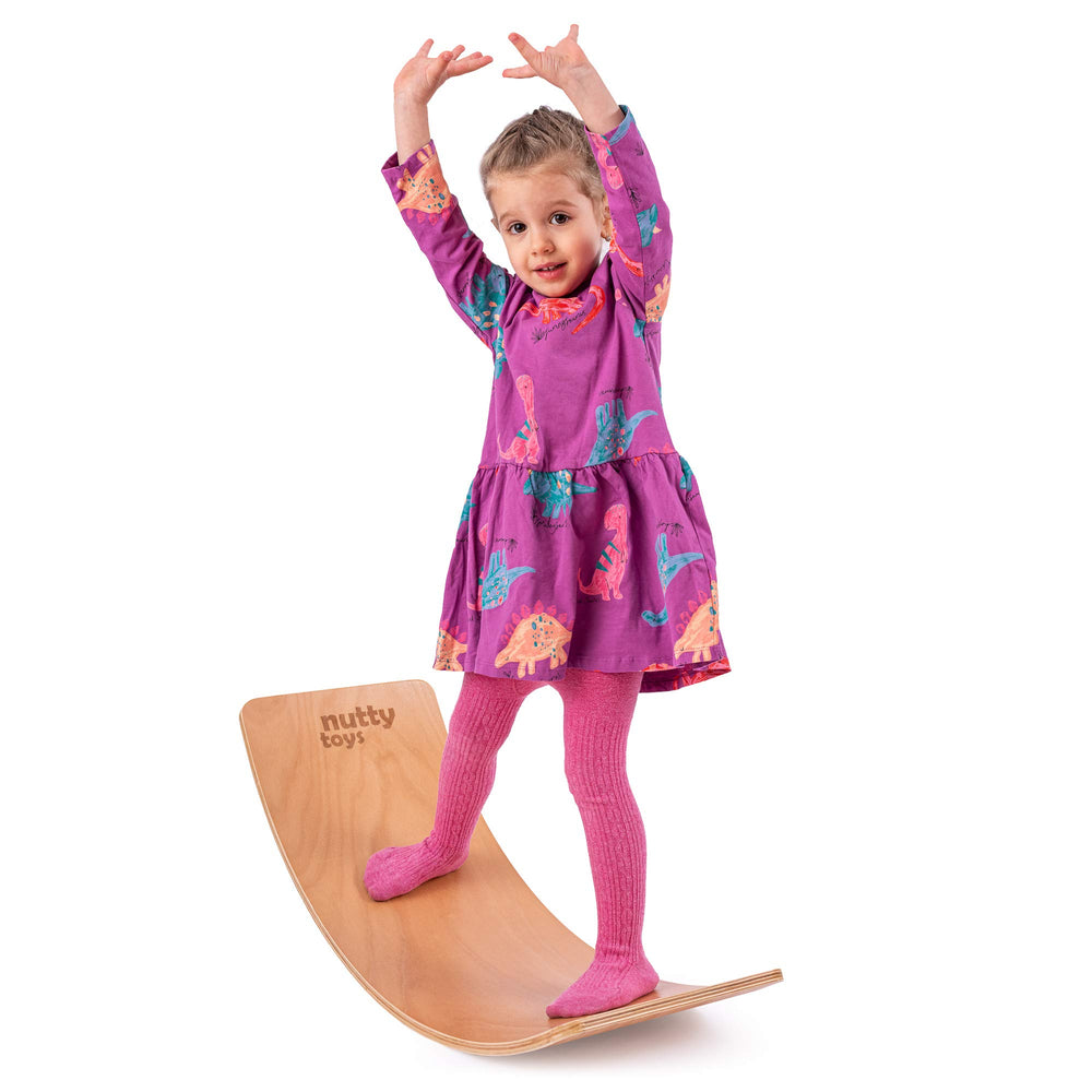 Nutty Toys 35-inch wobble board ready for balance play and exploration