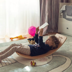 Sturdy Nutty Toys wobble board designed to support adults and kids