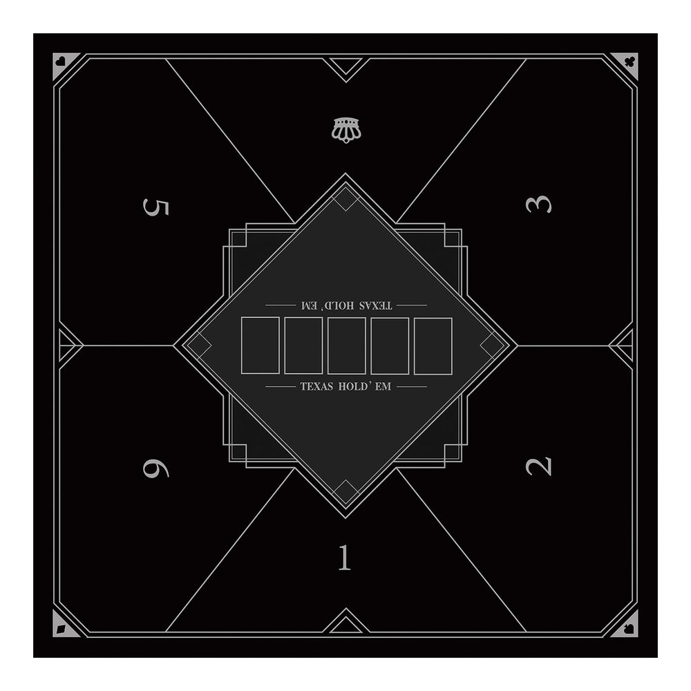 Nuveti poker tabletop 6-players full view with stable surface for group gameplay