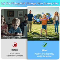 NWLAEWR Flying Orb Ball ideal for indoor and outdoor fun for all ages