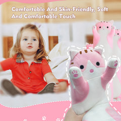 NXNYNZ cat plush pillow used for relaxing, resting, and working
