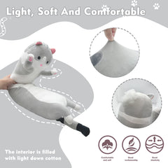 NXNYNZ cat plush hugging pose provides soft comfort for naps
