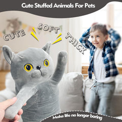 NXNYNZ cat plush toy bedtime cozy scene promotes comfort.