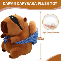 NXNYNZ soft fluffy capybara plush fabric detail for cuddling