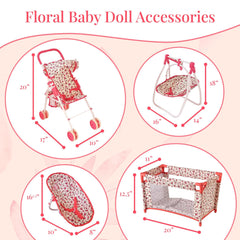 nydoll-pack-n-play doll crib, portable set ideal for travel and sleepovers.