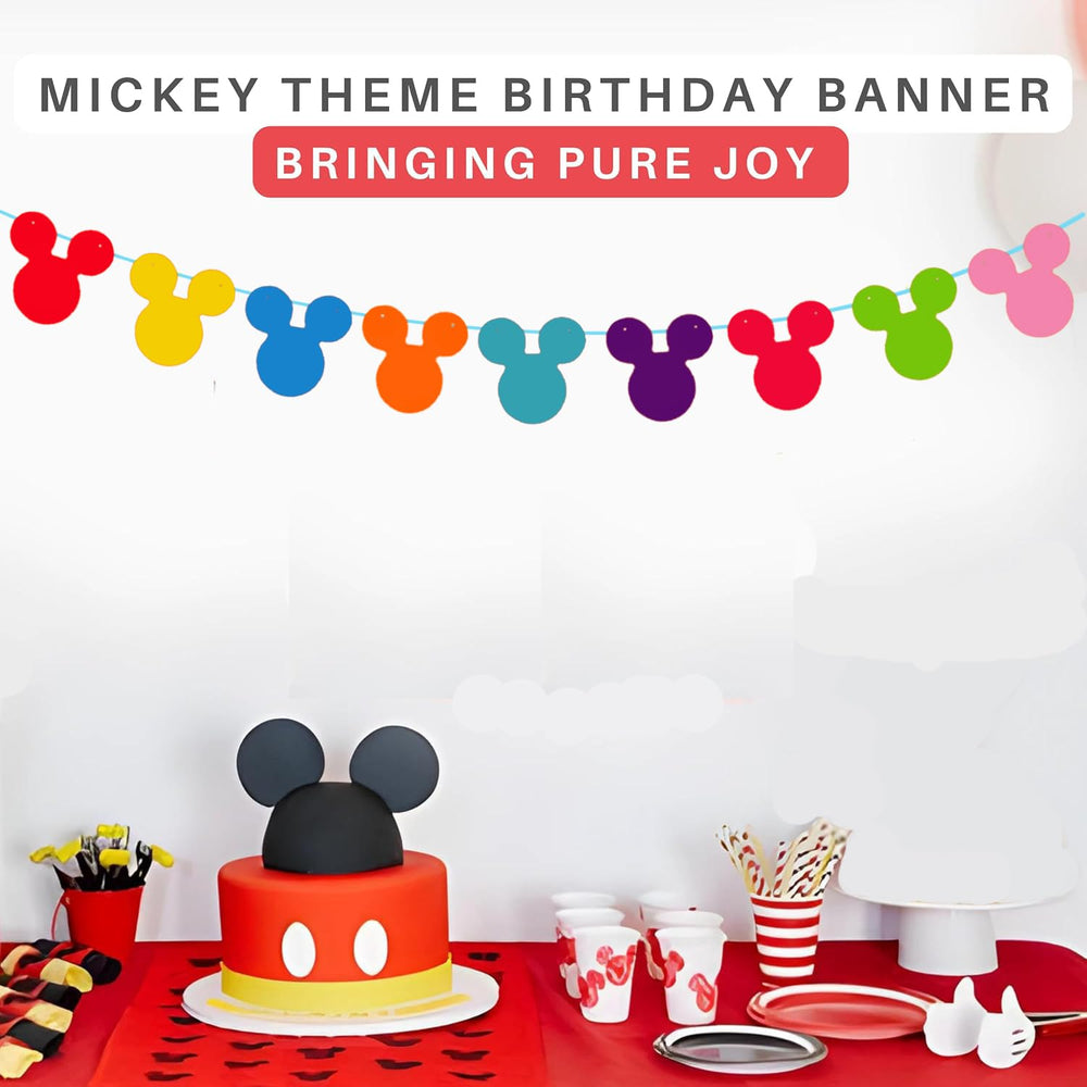 Nyhpar colorful mouse head banner garland brightening classrooms and rooms.