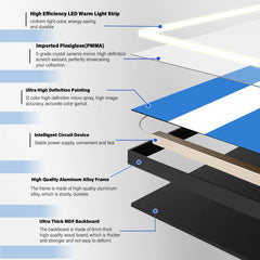 NyTfxkeJ aluminum frame wall panel provides a sturdy, premium look.