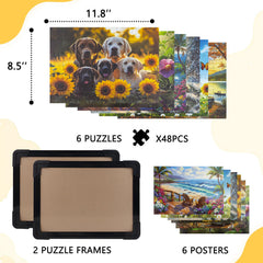 NZNDB two photo frames to display finished puzzle keepsakes.