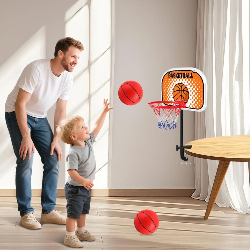 NZQXJXZ toddler basketball hoop indoor clip showcases portable, space-saving setup for homes.