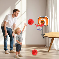 NZQXJXZ toddler basketball hoop indoor clip showcases portable, space-saving setup for homes.