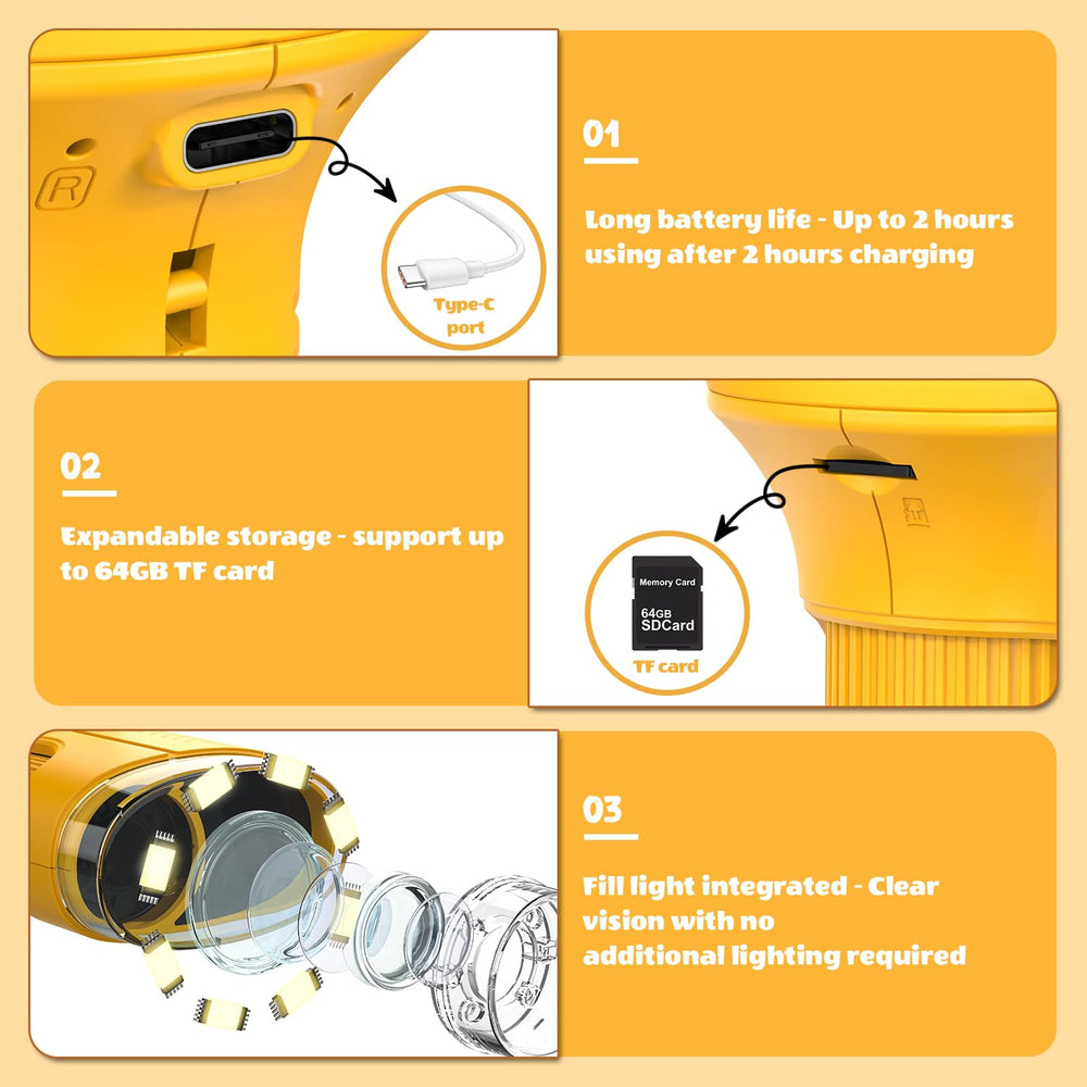 OAEBLLE microscope lets you capture photos and videos of discoveries.
