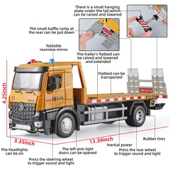 OANMYJJO tow truck toy with simulated lights and sounds
