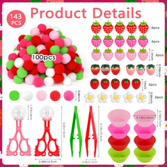 OAXNTGW sorting bowls in strawberry theme ideal for early math play