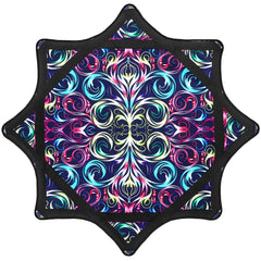 Oazoxcx Flow Star with paisley pattern balance for smooth spins.
