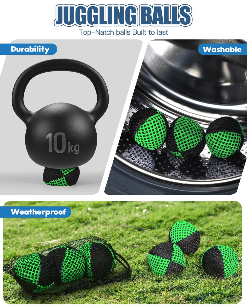 oazoxcx juggling balls with jute bag for safe storage