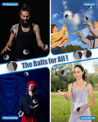 oazoxcx juggling balls close-up, soft texture ideal for comfortable practice