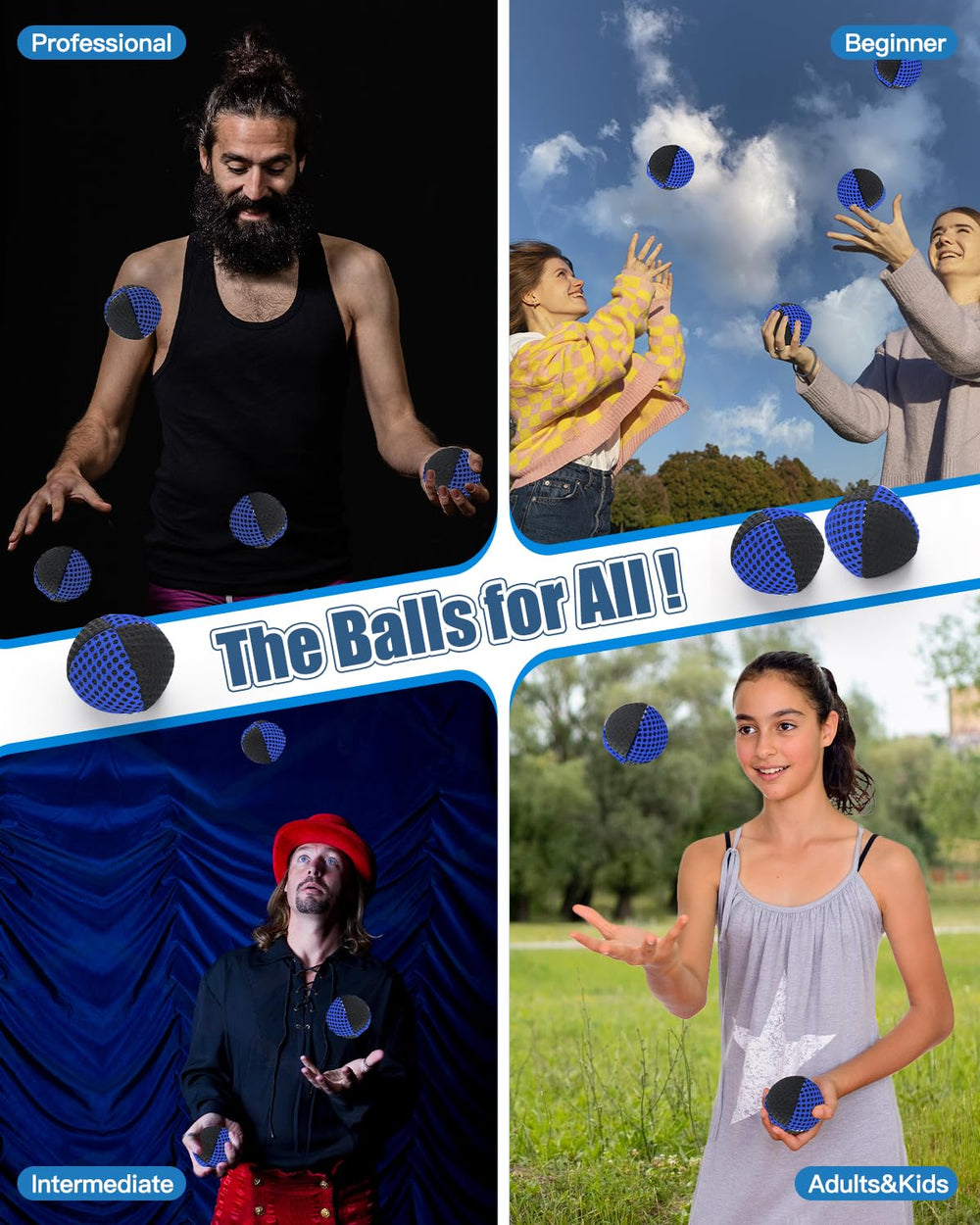 Oazoxcx juggling balls with sturdy seams for long-lasting practice