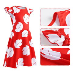 Obavioy red flower hair clip adds tropical flair for party styling
