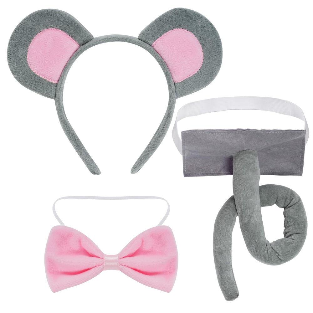 obmwang gray bow tie with elastic band for easy wear