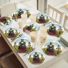 OBUSATT train decor details enhance authentic railway atmosphere.