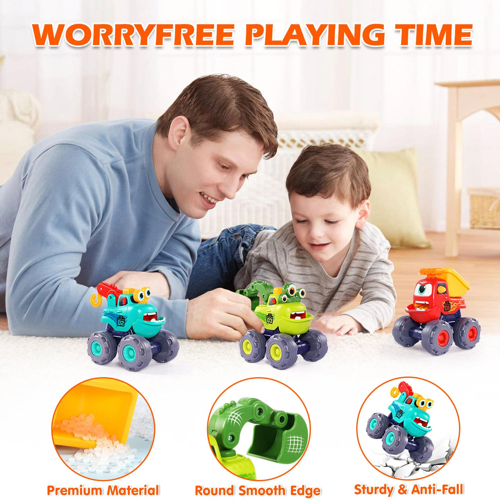 OCATO Monster Truck with bright colors and big wheels for attention.